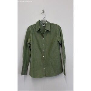 J.Crew Green Long Sleeve Button-Down Shirt - Size S